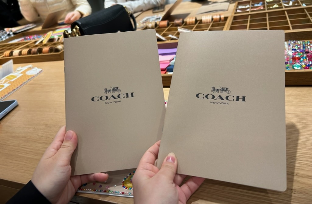 COACHノートブックカスタマイズ体験ワークショップ before
