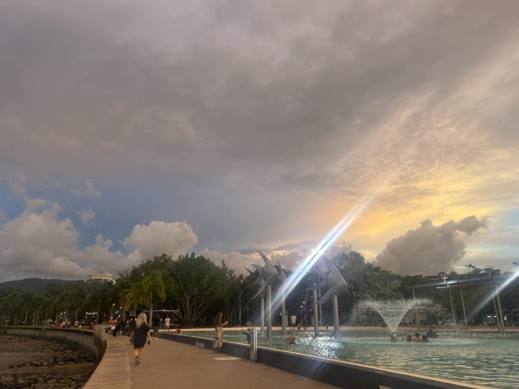 夕焼けのエスプラネード・ラグーン