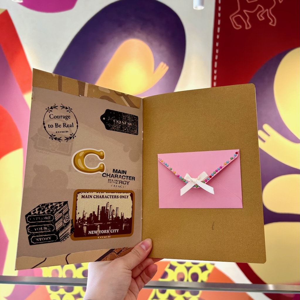 COACHオリジナルノートブック 表紙の裏