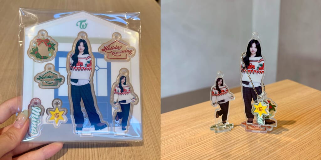 TWICEミナちゃんのアクリルスタンドキーホルダー