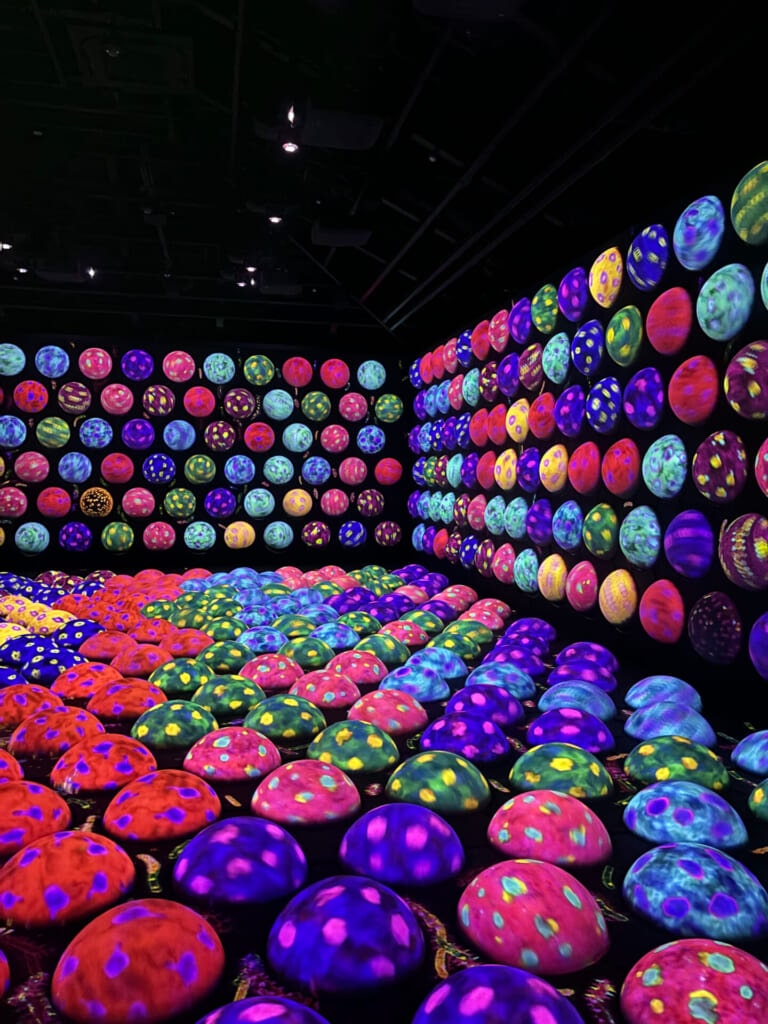 カラフルなあおむしを飛び跳ねるアクティビティ