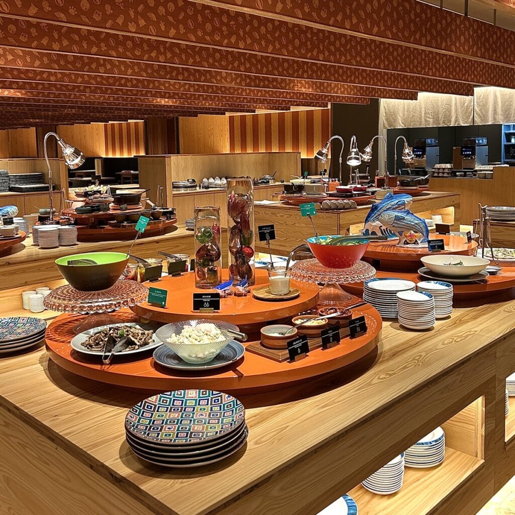 ディナービュッフェの会場