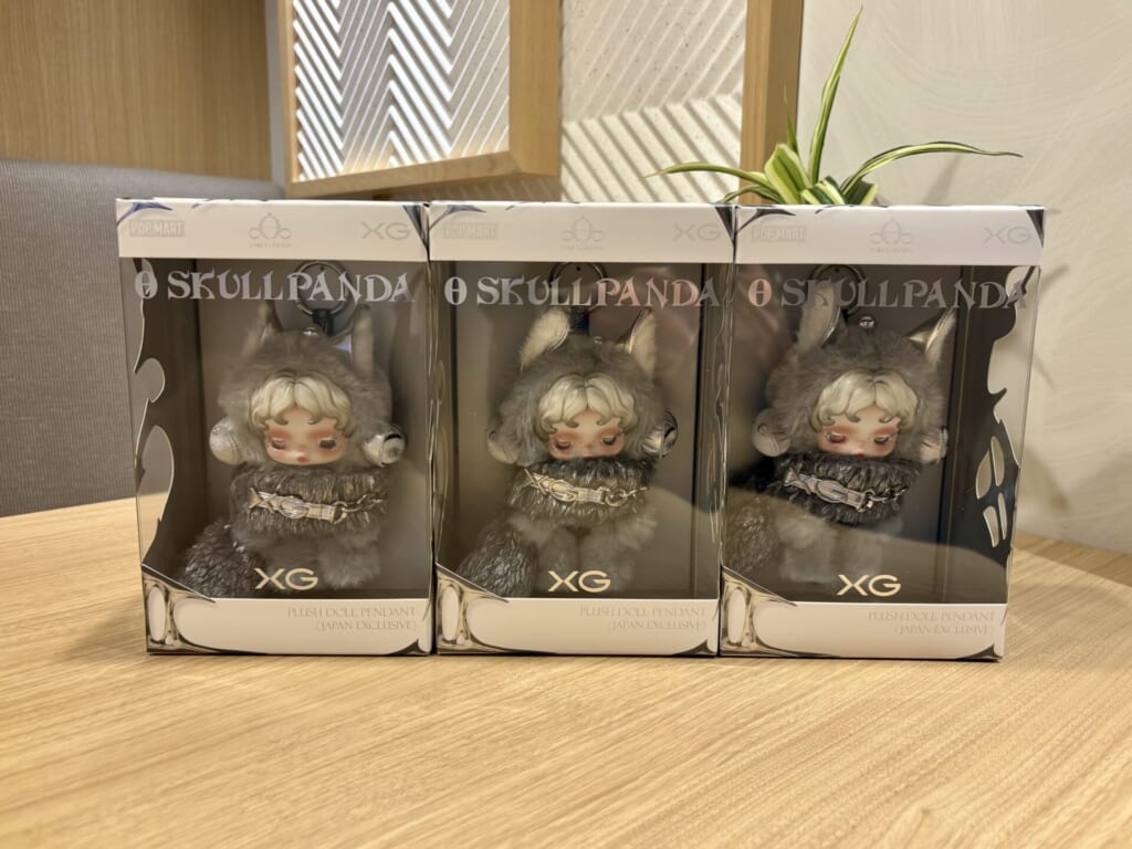 購入したXGコラボのスカルパンダ3体