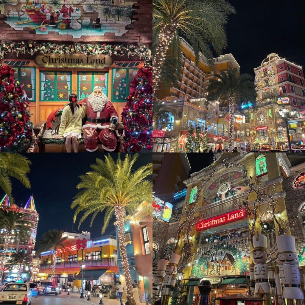 昼と夜で雰囲気が変わる沖縄とは思えないアメリカンビレッジ