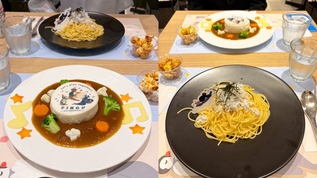 ピングーカフェのフードも可愛くて美味しい！