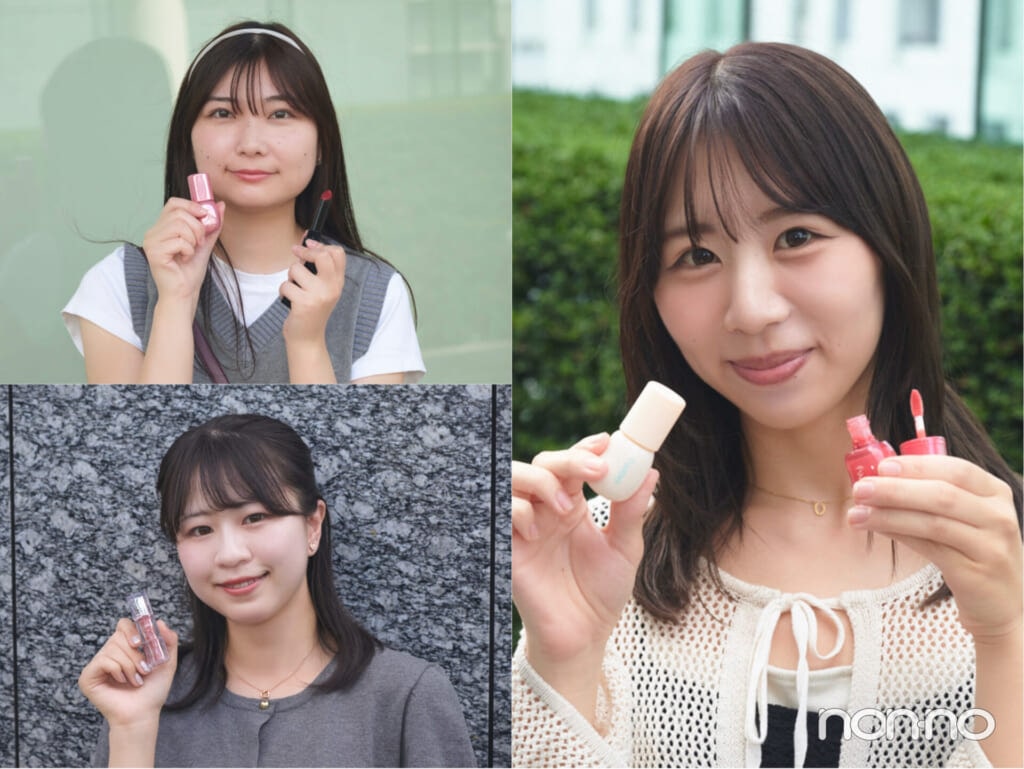 fweeとTIRTIRのリップを持った大学生エディターズ3人