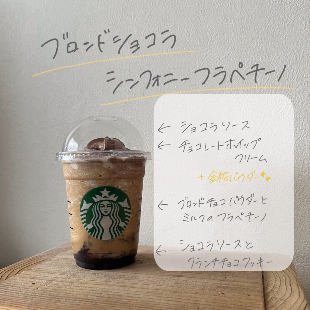 スタバ新作「ブランドショコラシンフォニーフラペチーノ」の中身の紹介