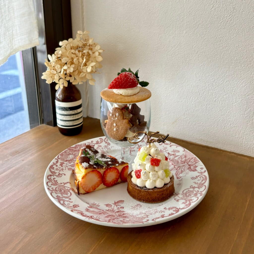 maison de noelのクリスマスプレート