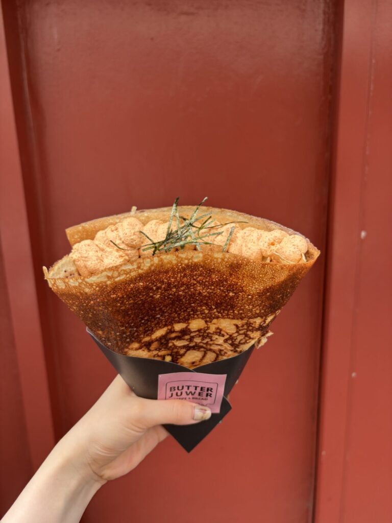 浅草もんじゃバタークレープ‐明太もちチーズ味‐