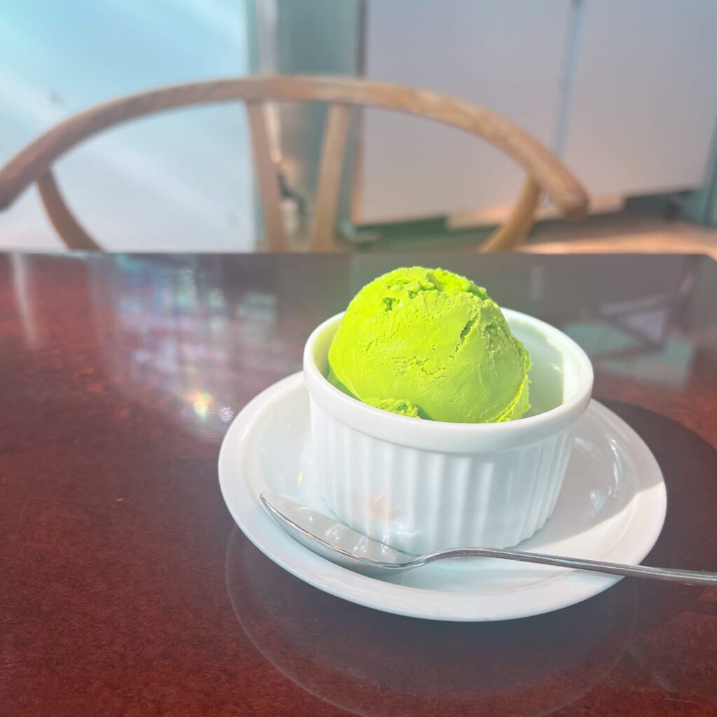 いただいたランチ(抹茶アイス)
