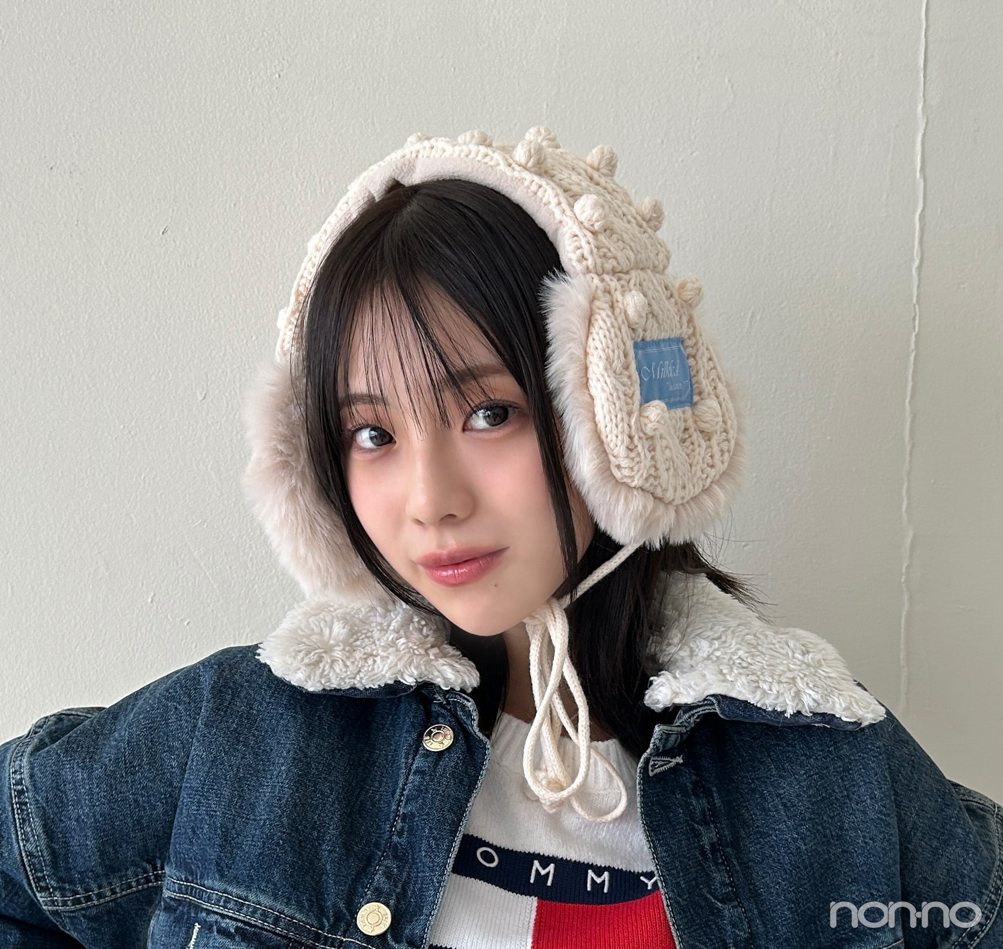 ノンノモデルの冬私服2026菊地姫奈のアップ