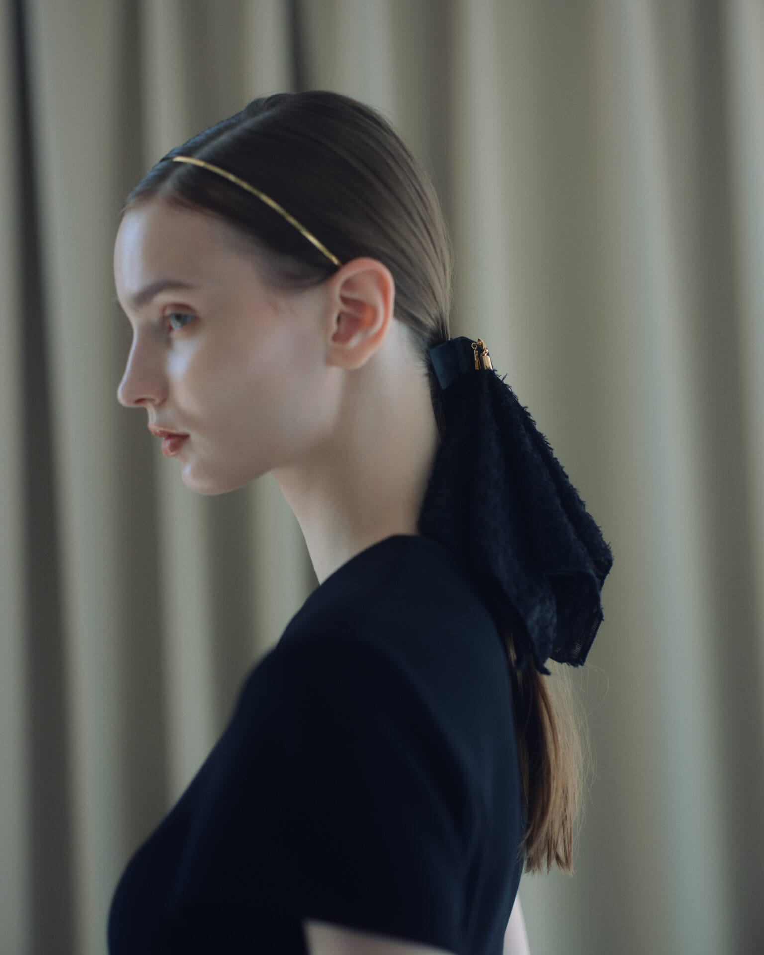 NNのバンスクリップ×フリンジチャームの着用画像3