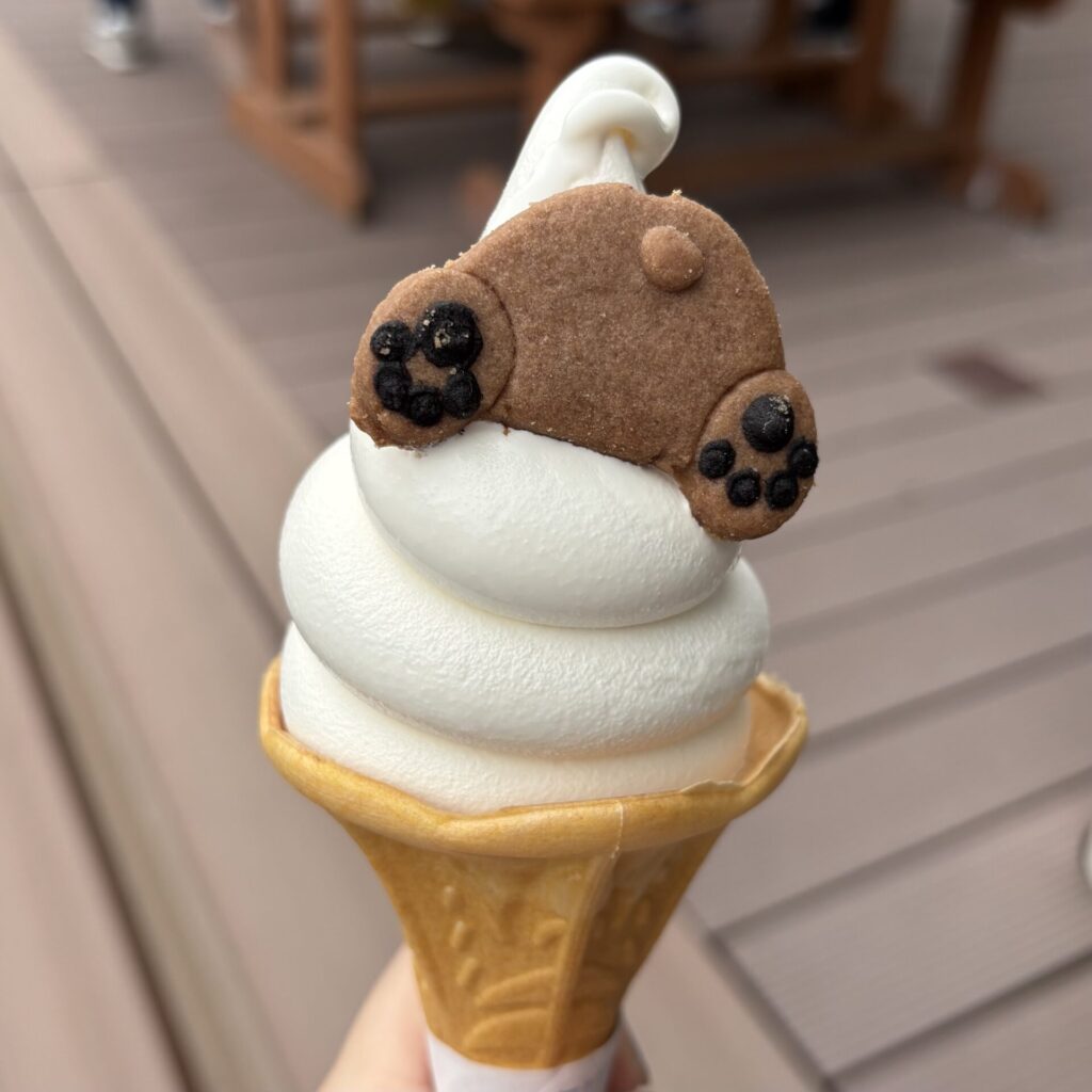 旭山動物園　ソフトクリーム