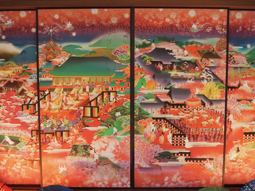隨心院で展示されている極彩色梅匂小町絵図