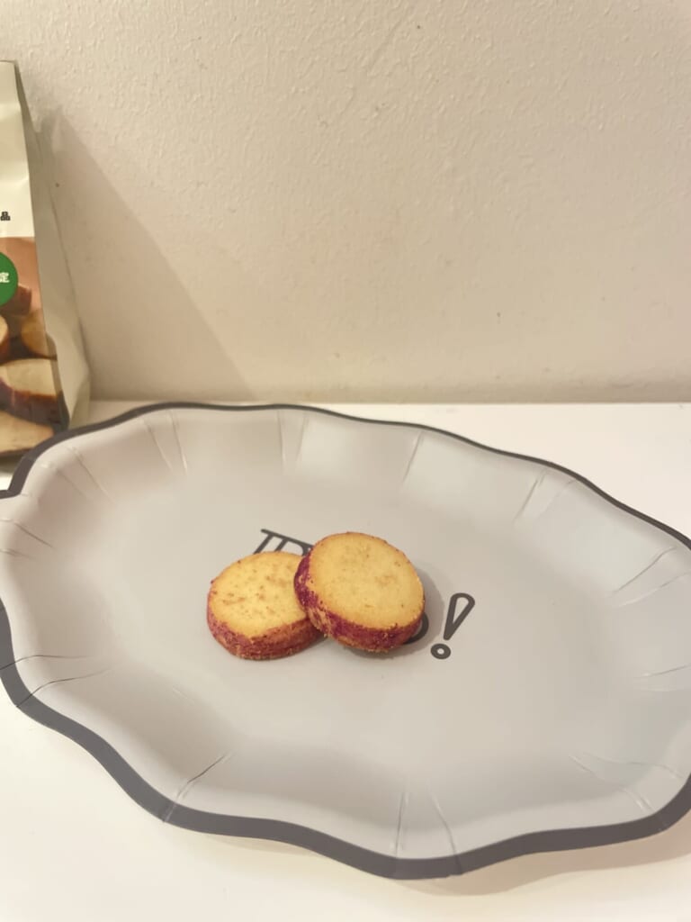 さつまいものクッキー、さつまいもの形とそっくり