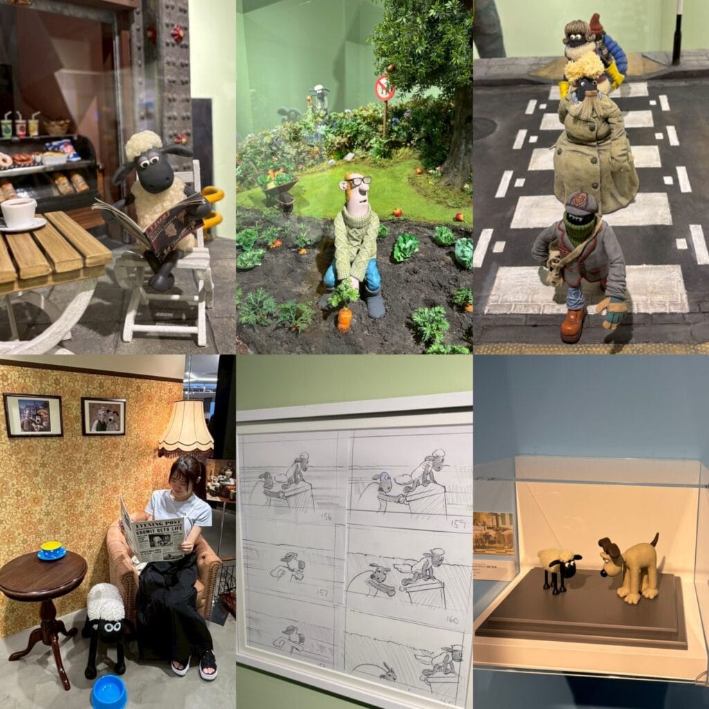 ひつじのショーンの石膏や原画、世界が楽しめる！