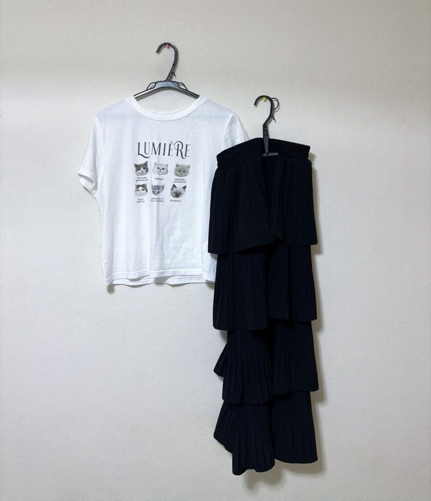 街でお買い物する日のコーデ