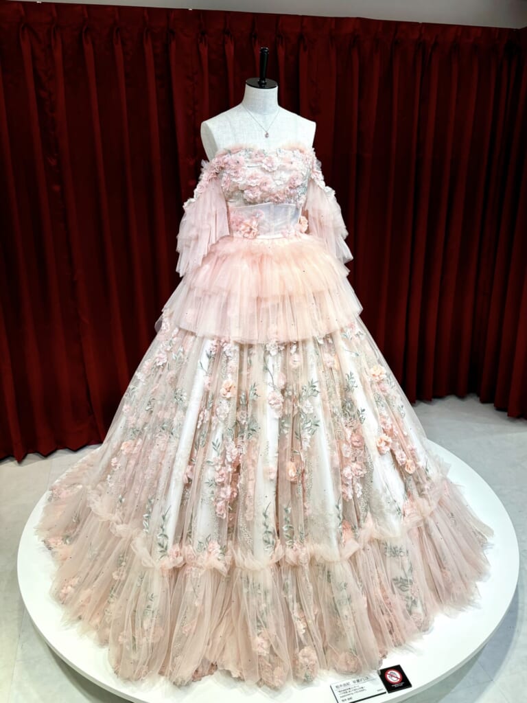 柏木由紀の卒業ドレス　全身