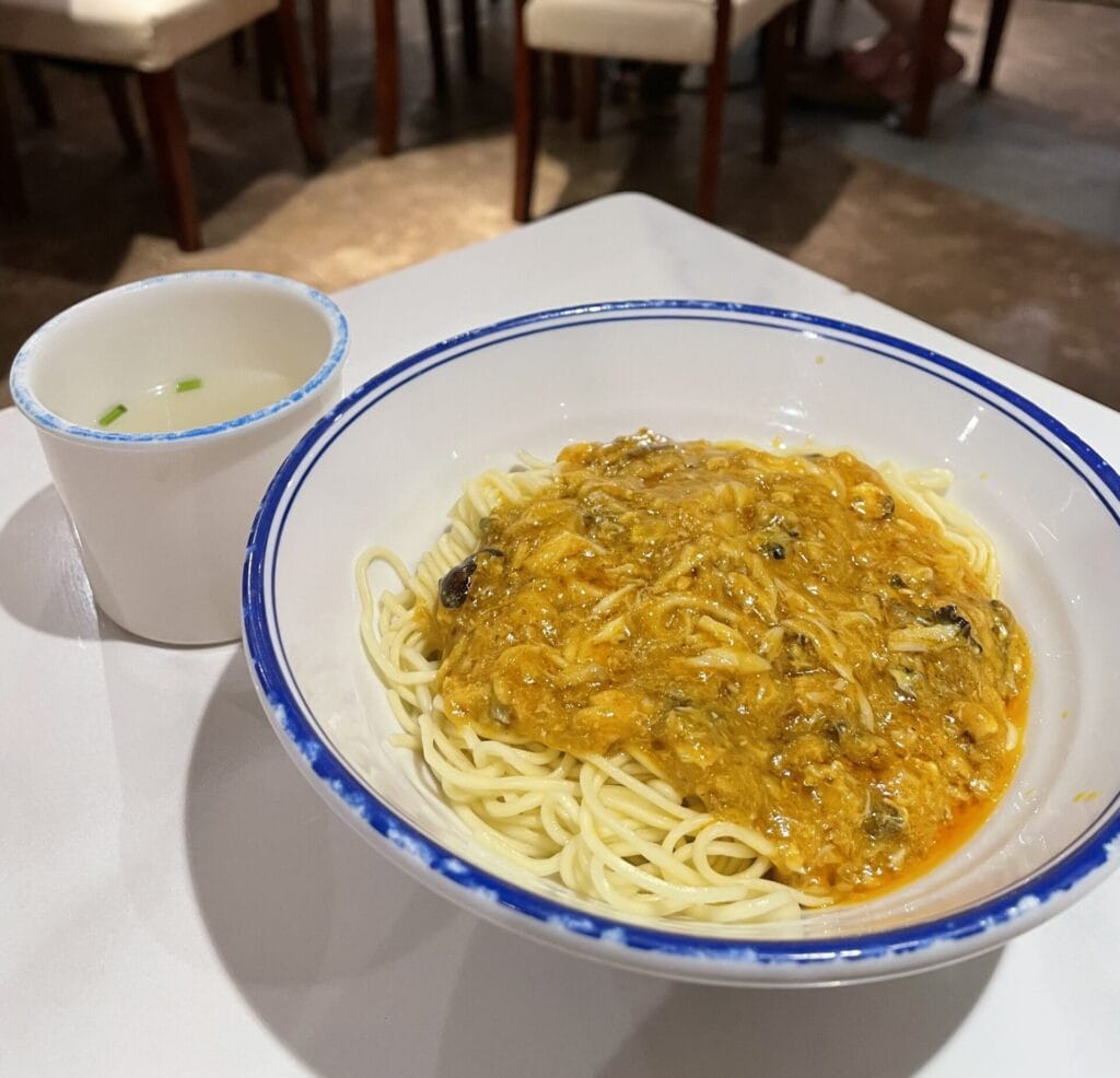 上海德兴馆　料理　豫園　蟹黄面