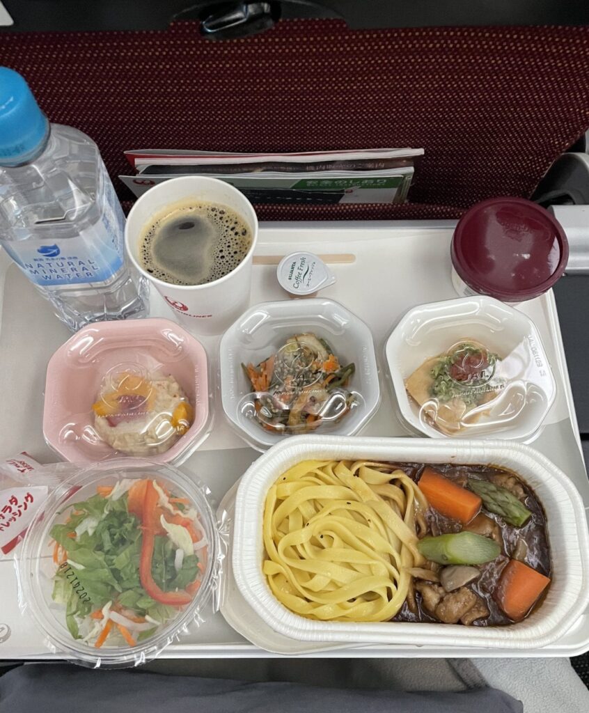 機内食一食目
