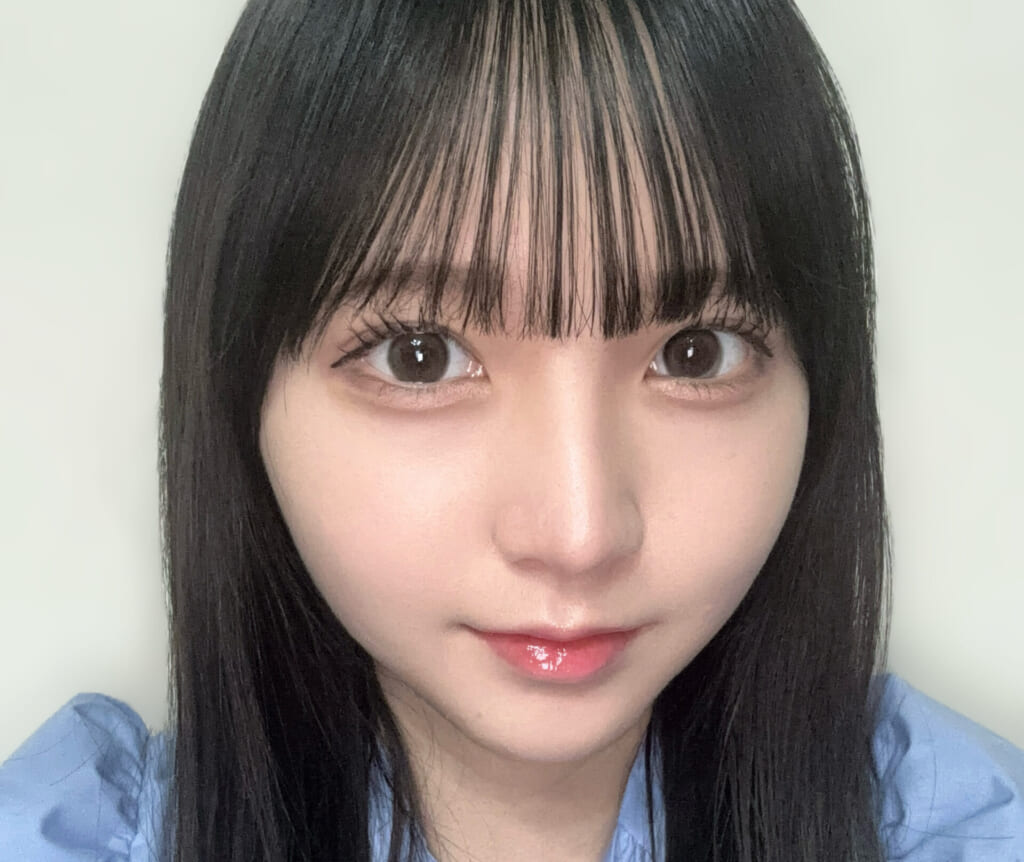 小杉怜子さんのベースメイク仕上がりカット