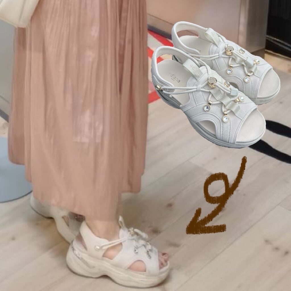 実際に履いた様子