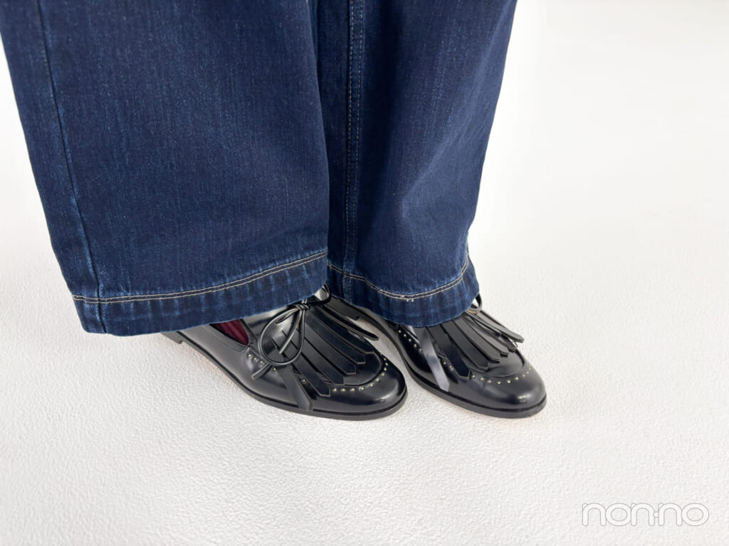 村上なずなの冬私服の靴