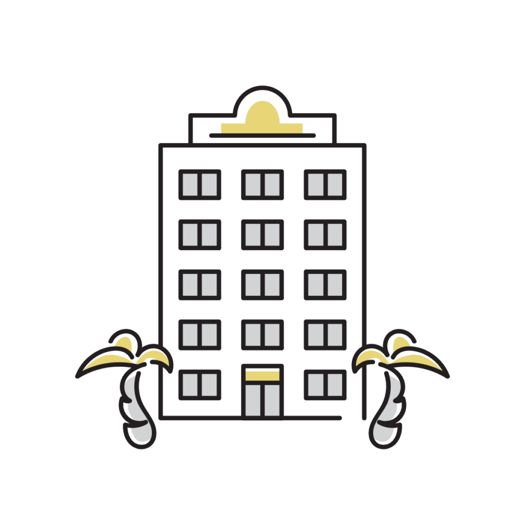 ホテル　イラスト