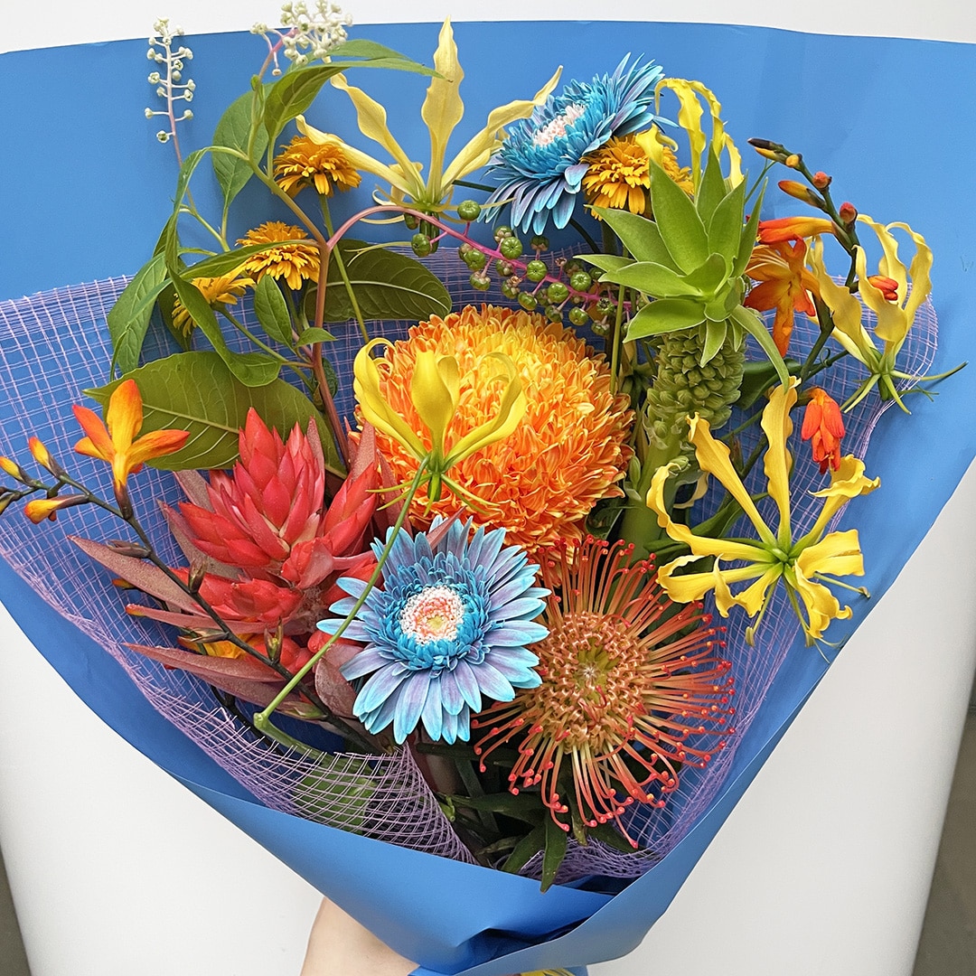 MUNSELLの花束のラッピングイメージ