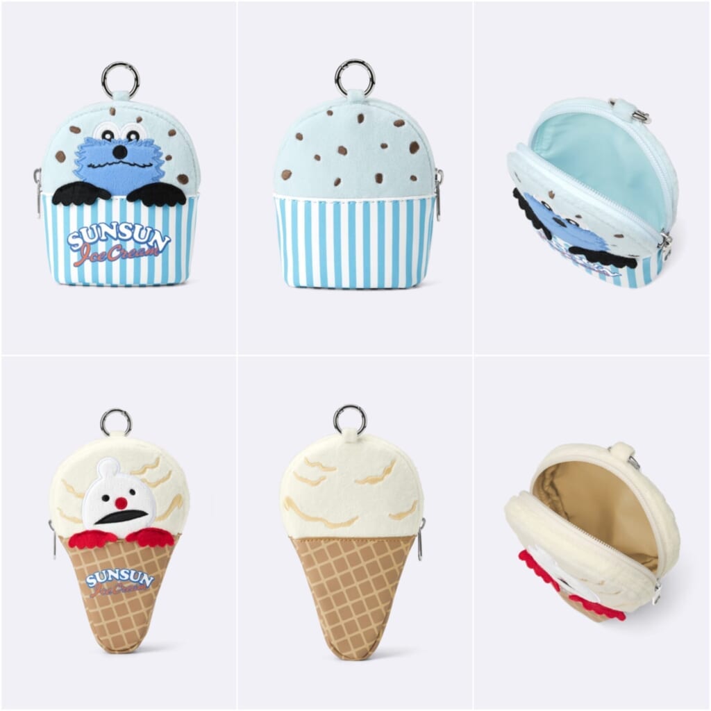 GUパペットスンスンコラボのポーチ2種類