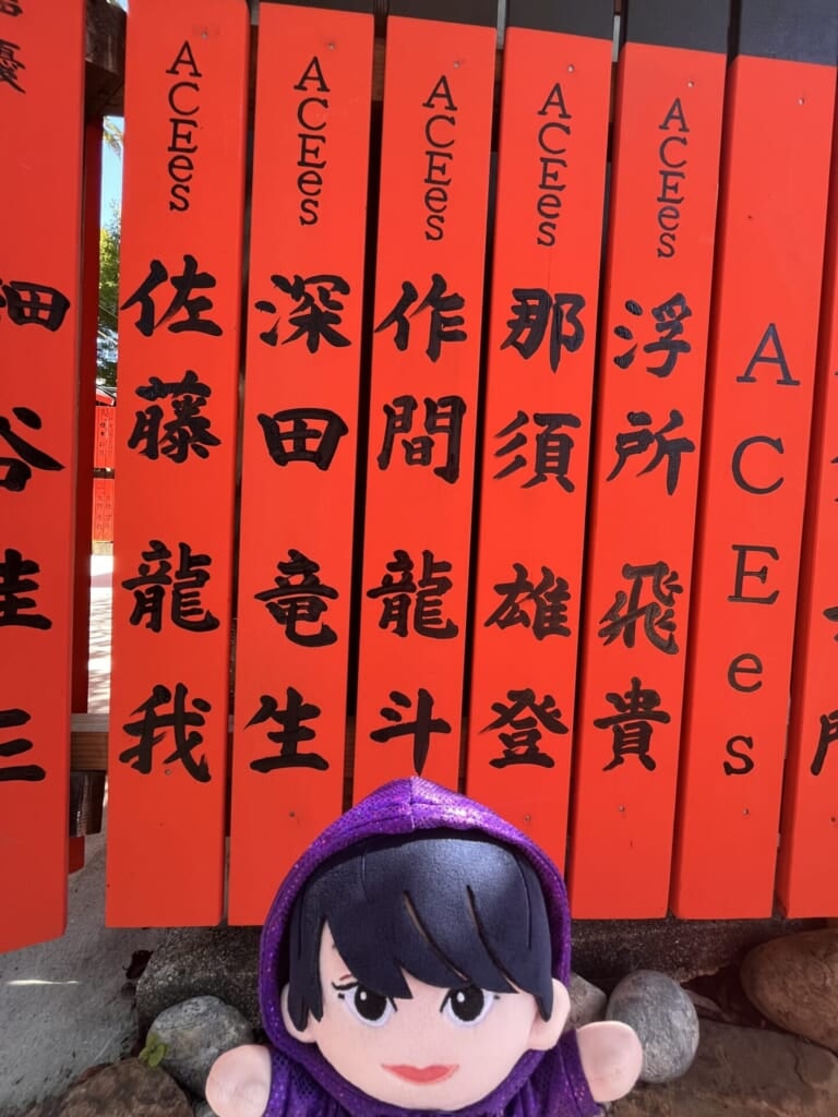 推しぬいと玉垣