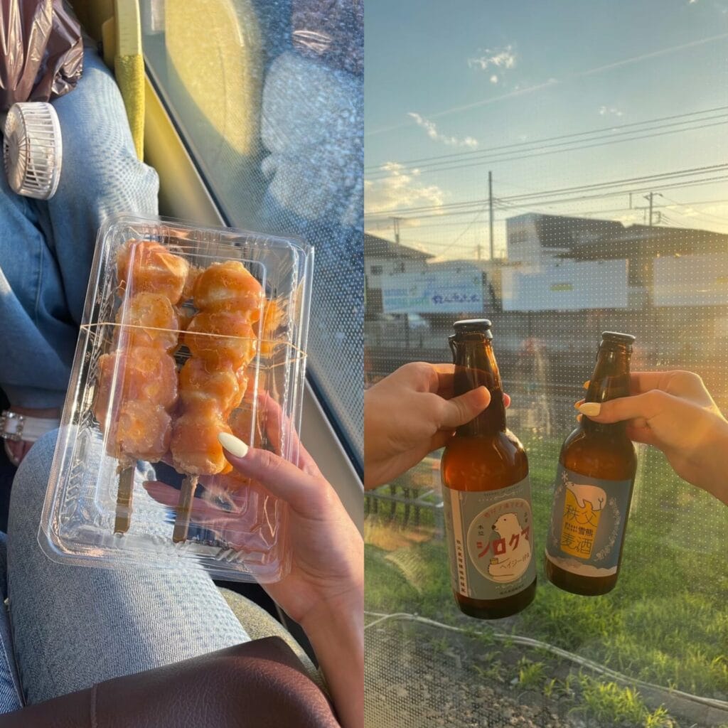 特急ラビューで食べたもの