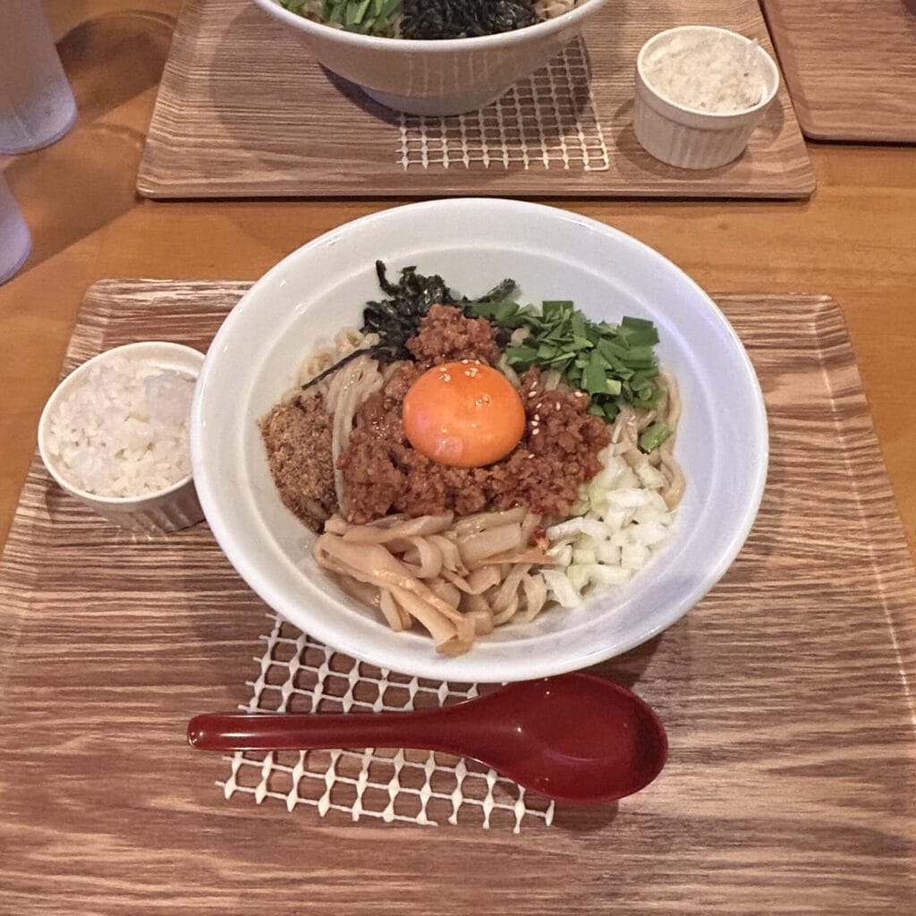 夕食のまぜそば