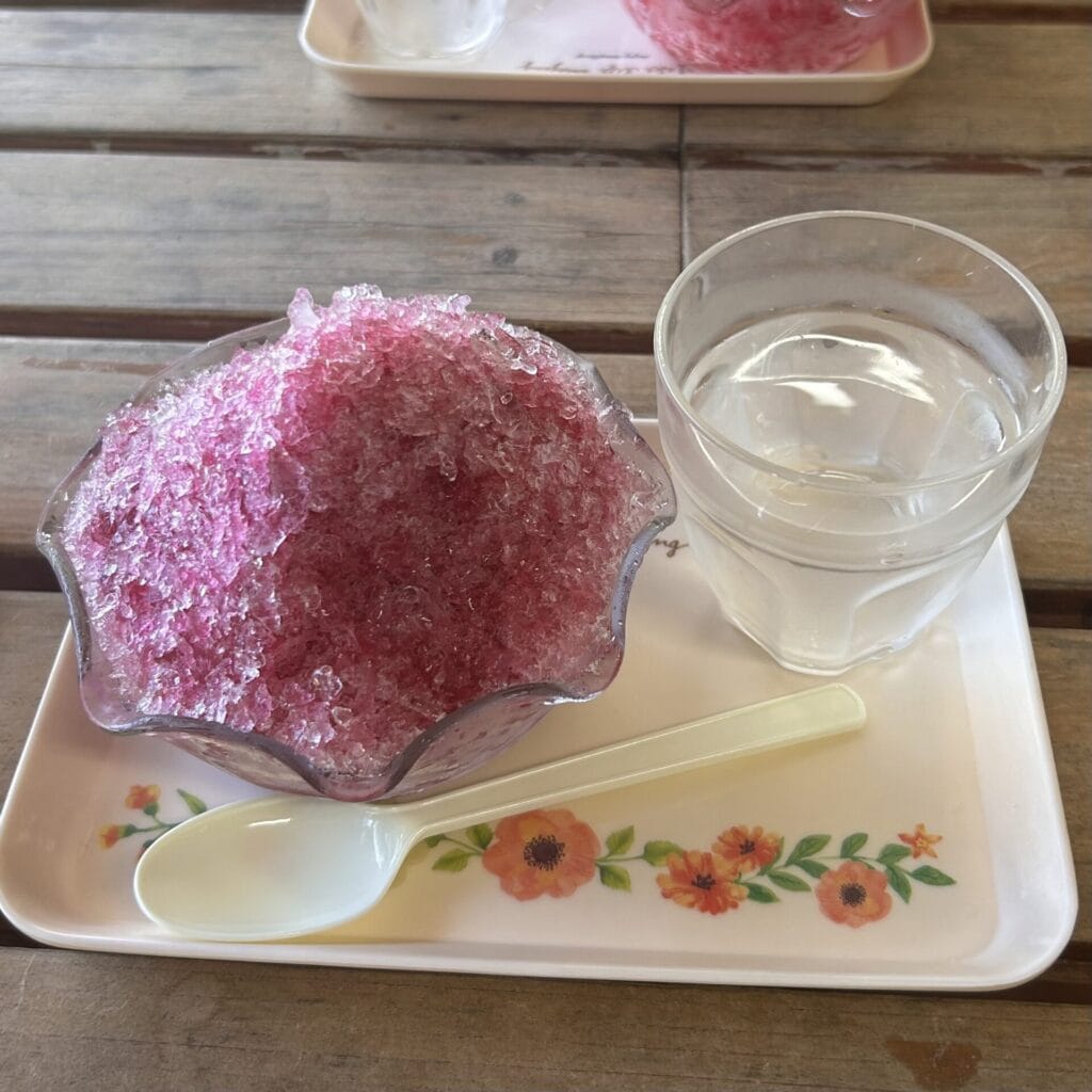 一休みのかき氷