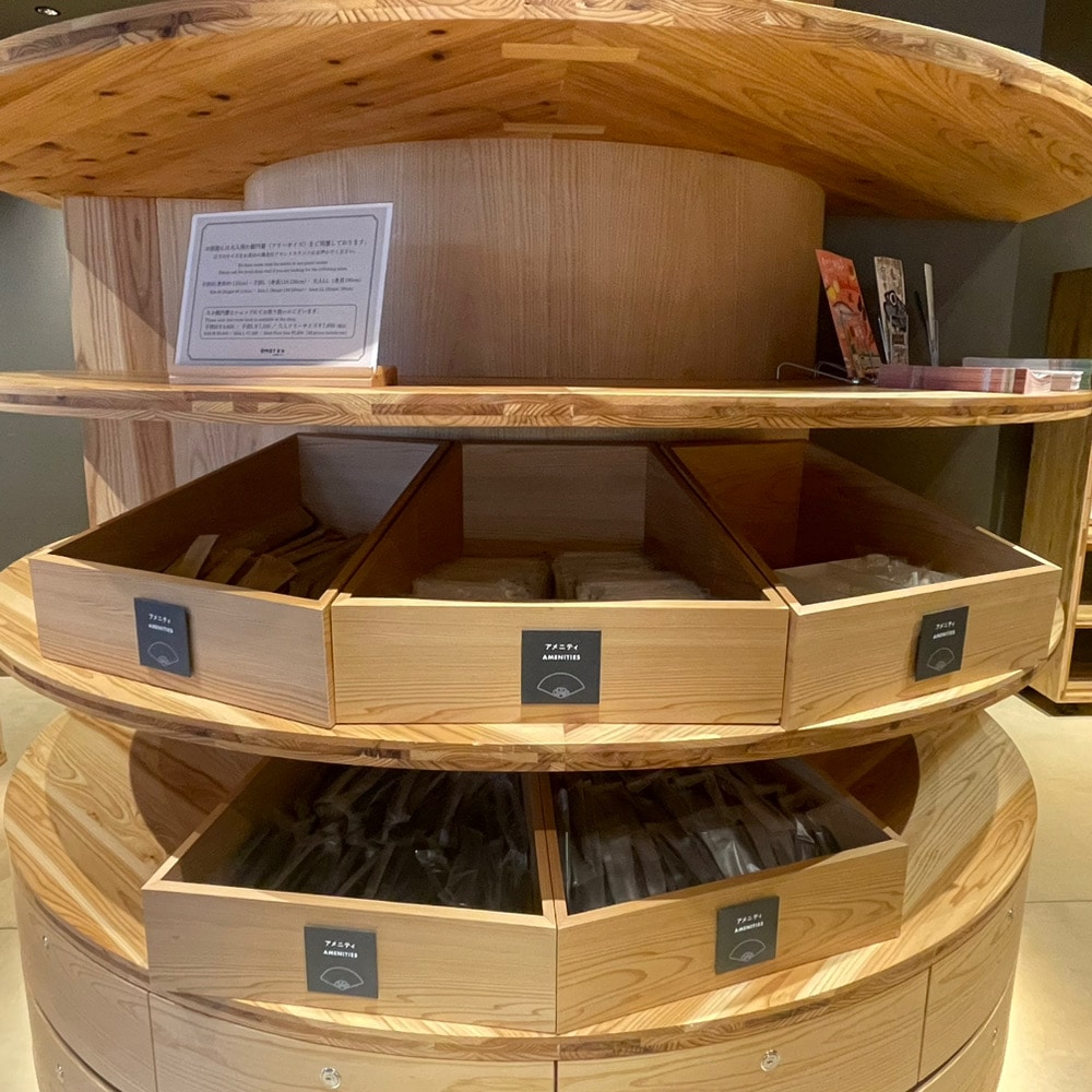 アメニティの置き方がおしゃれ…！