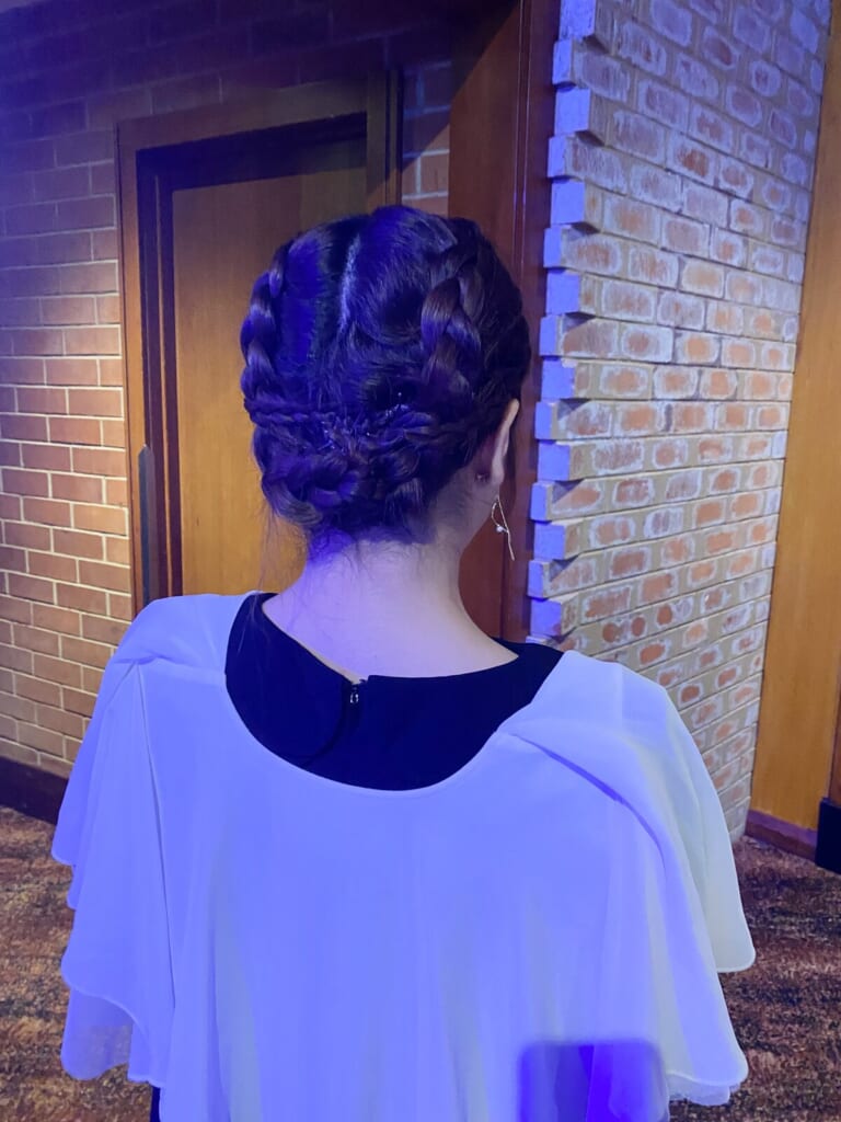 「アップルパイヘア」「華やかまとめ髪」「ヘアアレンジ」
