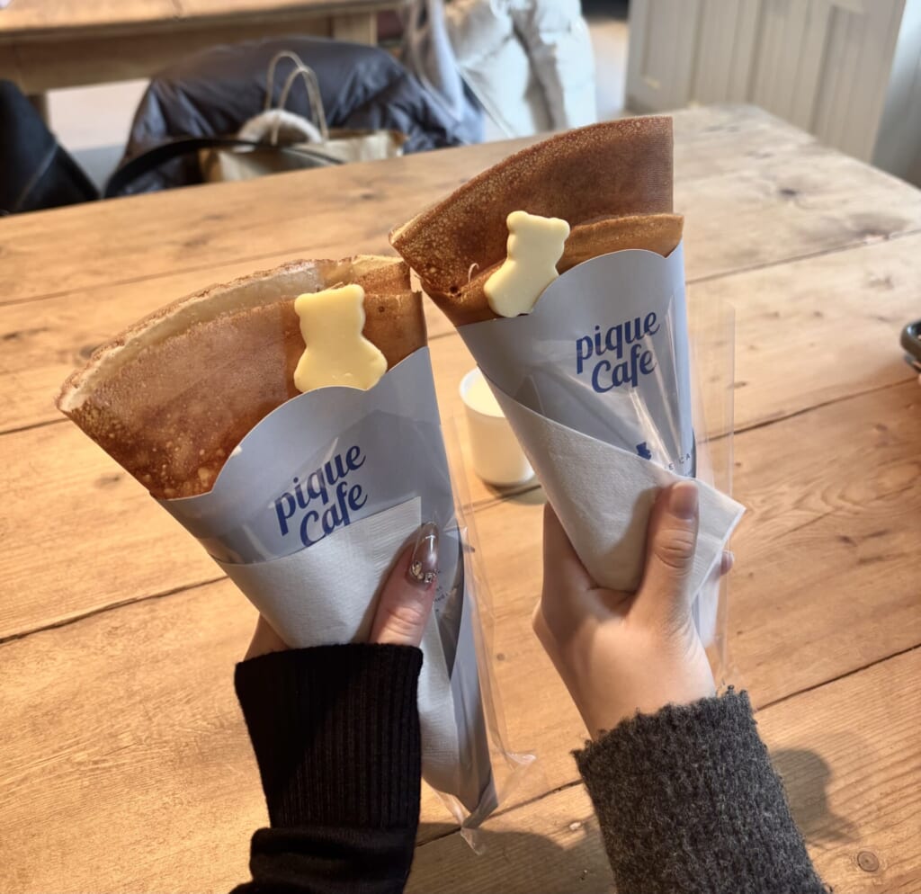 博多明太子とチーズのクレープ