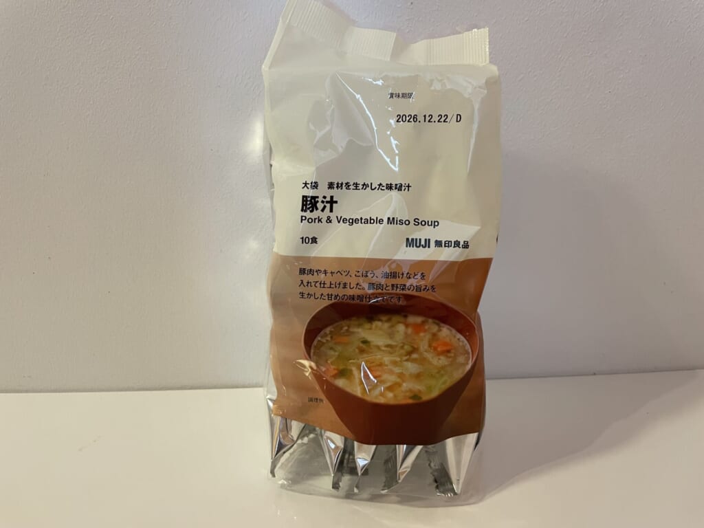 フリーズドライ豚汁。