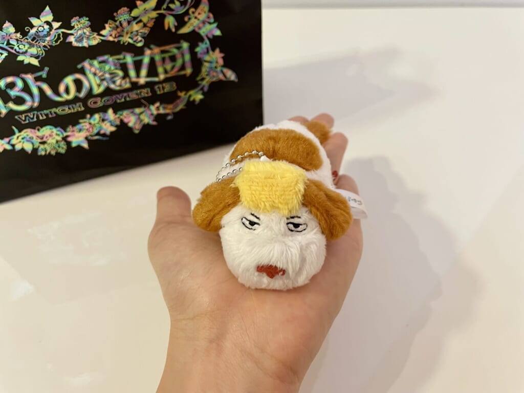 手のひらに乗ったヒンのマスコット