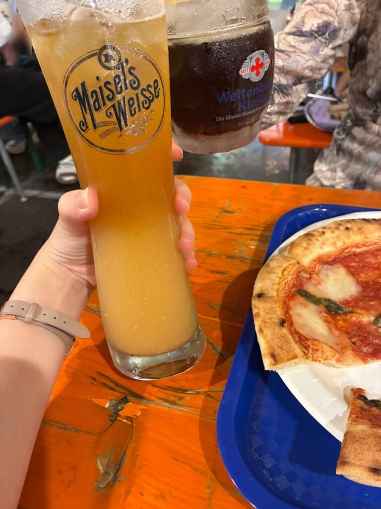 オクトーバーフェストで注文したドイツビール