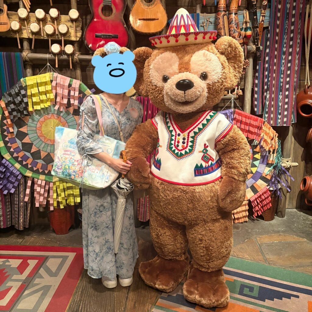 ダッフィーとのキャラクターグリーティング