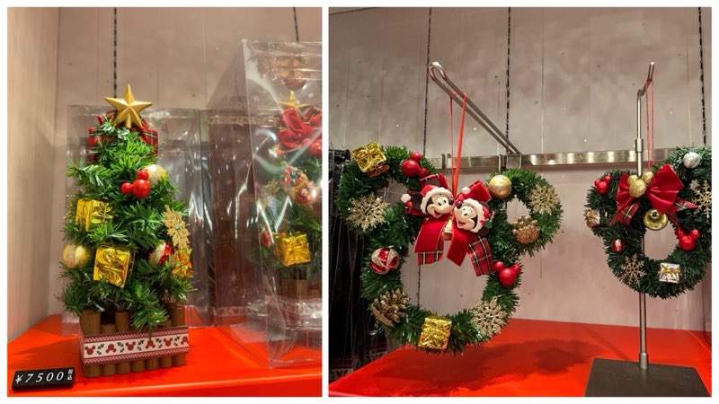 ディズニーストアクリスマス2025 ツリーとリース
