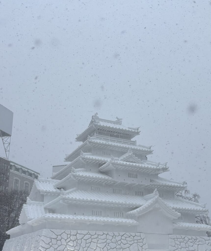 大雪像① お城