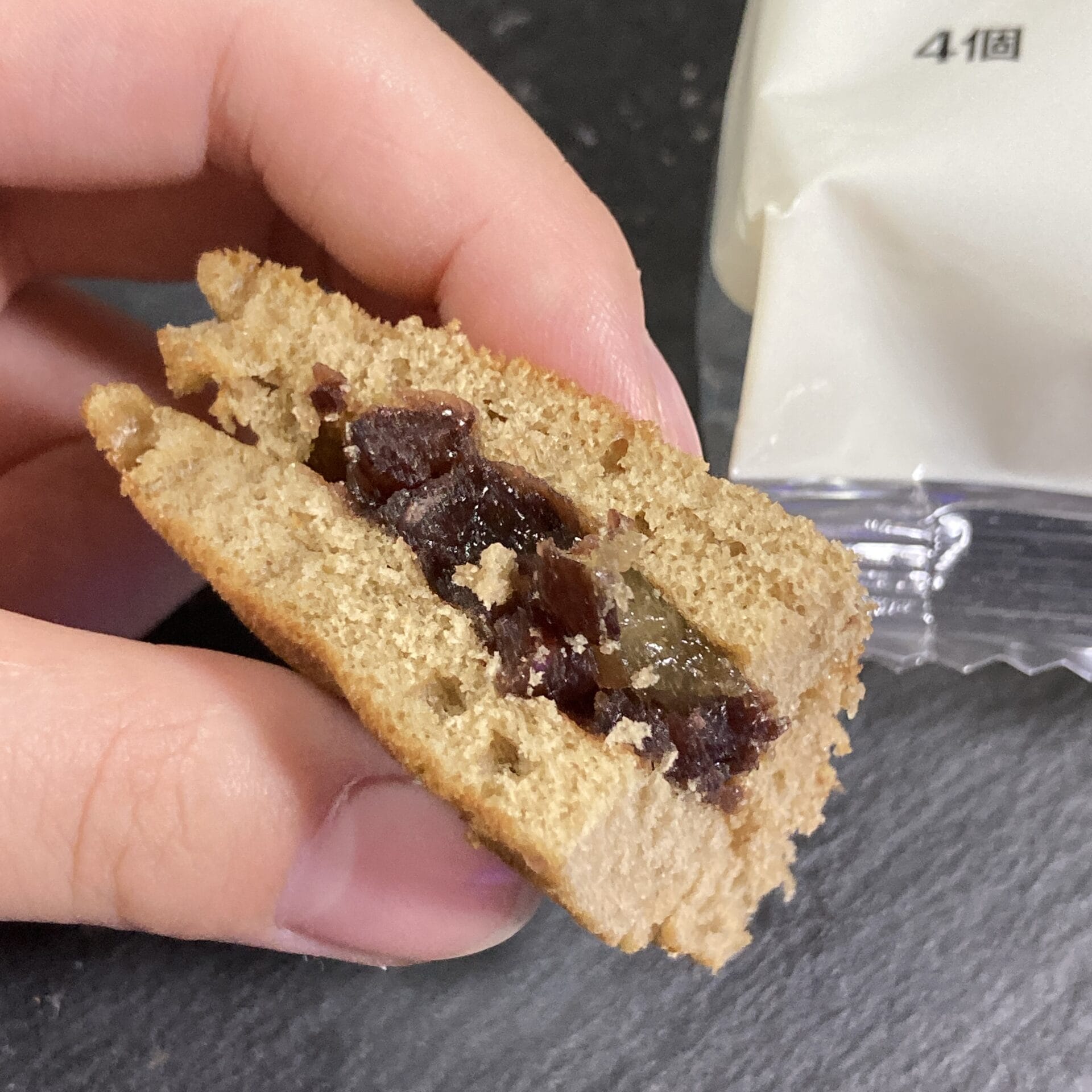 無印良品
もち入り 栗トラ焼き断面