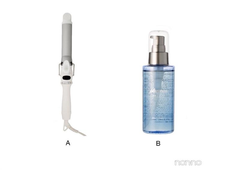 大人ミックス巻き巻きに使ったスタイリング剤&ヘアアイロン