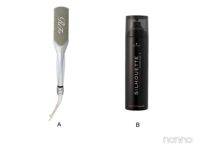 韓国っぽくびれ巻きに使ったヘアアイロン&スタイリング剤