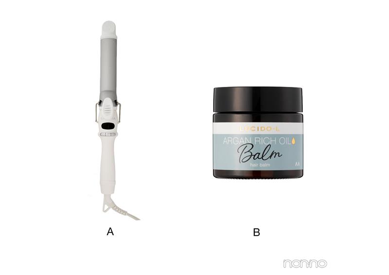 こなれ感ウェーブ巻きに使ったヘアアイロン&スタイリング剤