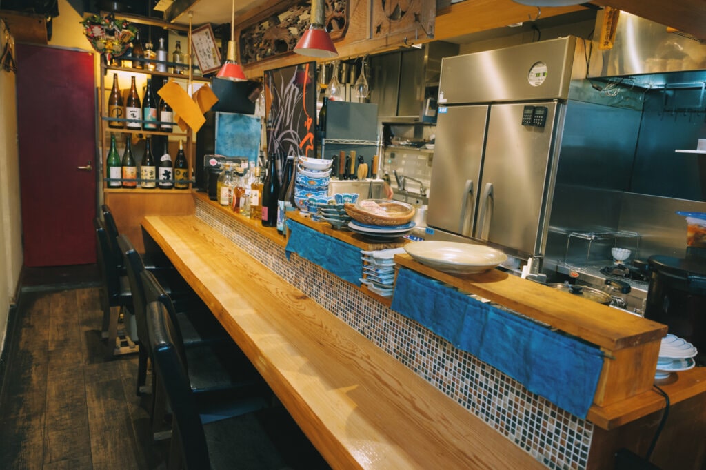 店内カウンター