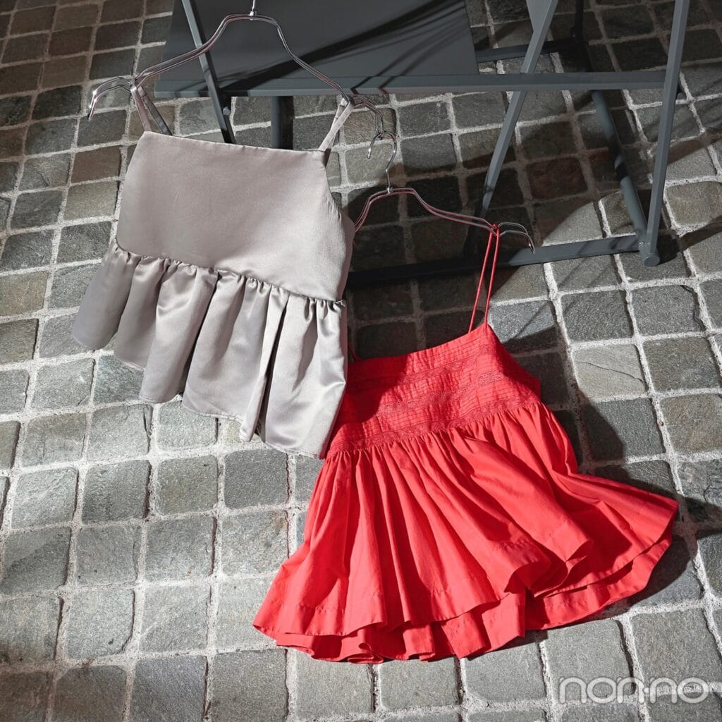 ペプラムキャミのバリエーション