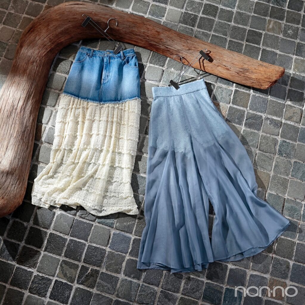 透けるボトムのバリエーション